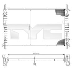 TYC 710-0045 - Chladič vody -