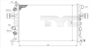 TYC 725-0006 - Chladič vody -