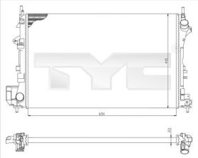 TYC 725-0009 - Chladič vody -