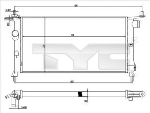 TYC 725-0020 - Chladič vody -