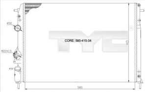 TYC 728-0011 - Chladič vody -