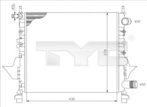 TYC 728-0041 - Chladič vody -