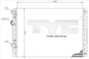 TYC 737-0024 - Chladič vody -