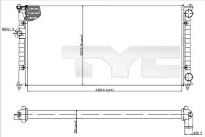 TYC 737-0029 - Chladič vody -