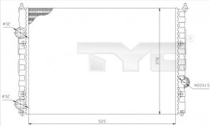 TYC 737-0036 - Chladič vody -