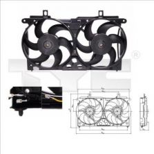 TYC 805-0002 - Ventilátor motora -