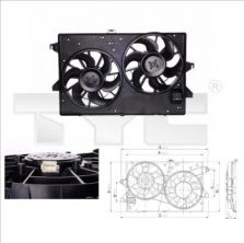 TYC 810-0002 - Ventilátor motora -