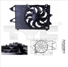 TYC 810-0004 - Ventilátor motora -
