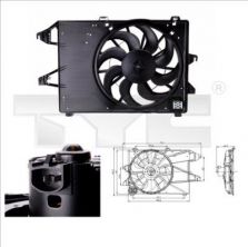 TYC 810-0006 - Ventilátor motora -