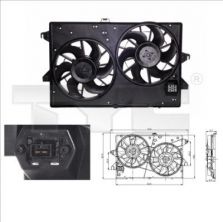 TYC 810-0007 - Ventilátor motora -