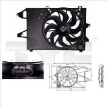 TYC 810-0008 - Ventilátor motora -