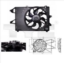 TYC 810-0009 - Ventilátor motora -