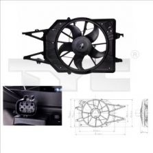 TYC 810-0015 - Ventilátor motora -