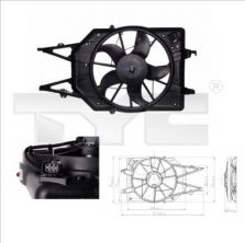 TYC 810-0017 - Ventilátor motora -