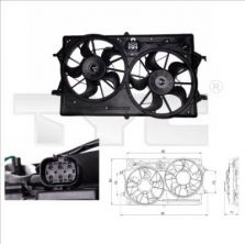 TYC 810-0019 - Ventilátor motora -
