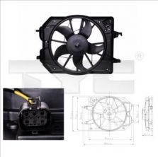 TYC 810-0020 - Ventilátor motora -