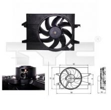 TYC 810-0026 - Ventilátor motora -