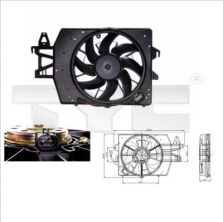 TYC 810-0040 - Ventilátor motora -