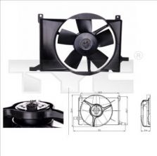 TYC 825-0002 - Ventilátor motora -