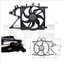 TYC 825-0007 - Ventilátor motora -