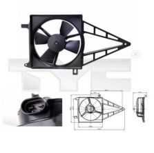 TYC 825-0012 - Ventilátor motora -