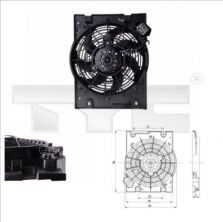 TYC 825-0014 - Ventilátor motora -