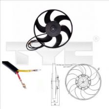 TYC 826-0002 - Ventilátor motora -