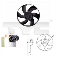 TYC 831-0005 - Ventilátor motora -