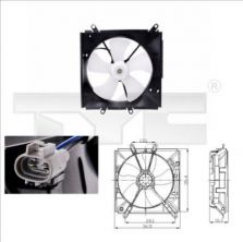 TYC 836-0001 - Ventilátor motora -