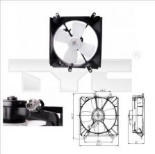 TYC 836-0006 - Ventilátor motora -