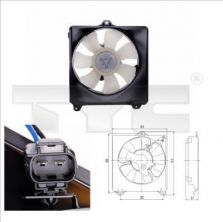 TYC 836-0007 - Ventilátor motora -