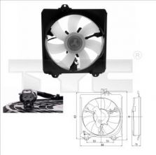 TYC 836-0009 - Ventilátor motora -