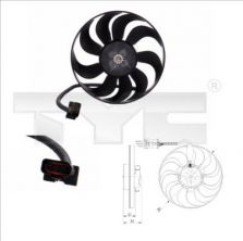 TYC 837-0001 - Ventilátor motora -