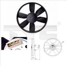 TYC 837-0009 - Ventilátor motora -