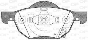 Open Parts BPA1068.02 - Brzdové platničky -