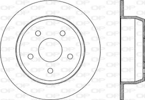 Open Parts BDR1862.10 - Brzdový kotúč -
