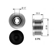 Gates OAP7080 - Voľnobežka alternátora