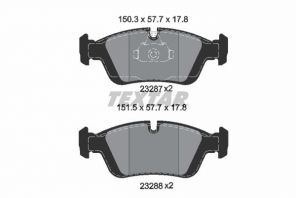 Textar 2328702 - Brzdové platničky -