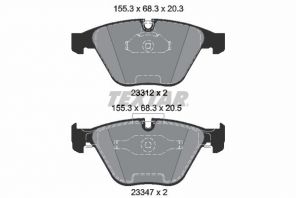 Textar 2331207 - Brzdové platničky -