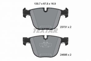 Textar 2373101 - Brzdové platničky -