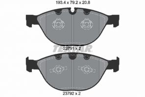 Textar 2379101 - Brzdové platničky -
