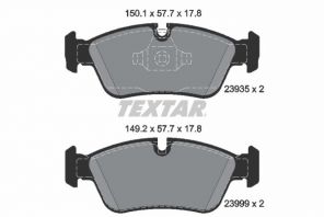 Textar 2393501 - Brzdové platničky -