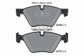 Textar 2409601 - Brzdové platničky -
