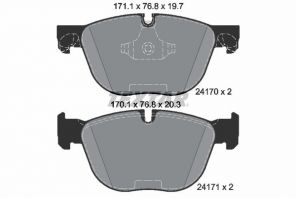 Textar 2417001 - Brzdové platničky -