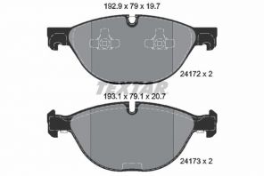 Textar 2417201 - Brzdové platničky -