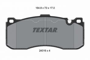 Textar 2431601 - Brzdové platničky -