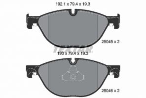 Textar 2504501 - Brzdové platničky -