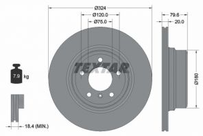 Textar 92146303 - Brzdový kotúč -