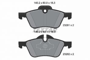 Textar 2328101 - Brzdové platničky -