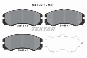 Textar 2184501 - Brzdové platničky -